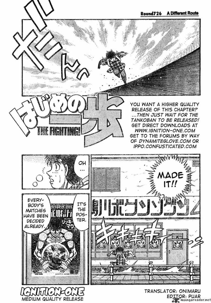 Hajime no Ippo: Fighting Spirit, Chapter 726 image 01
